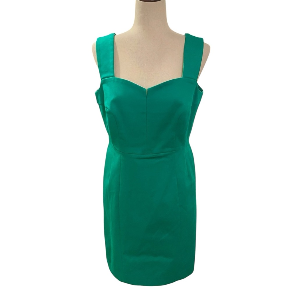 LK BENNETT Sweetheart Neckline Green Dress